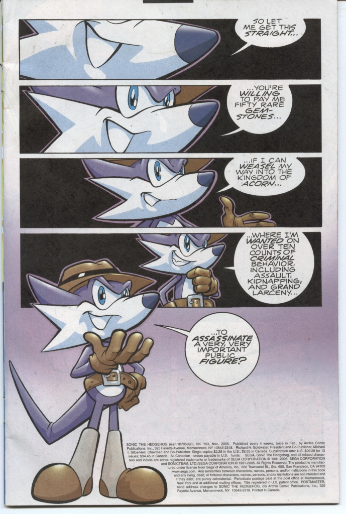 Sonic - Archie Adventure Series November 2005 Page 1